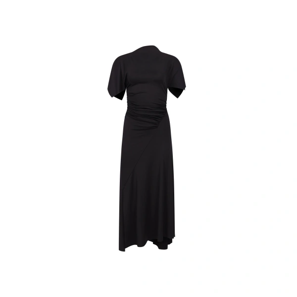 Blousey Midi Dress in Black