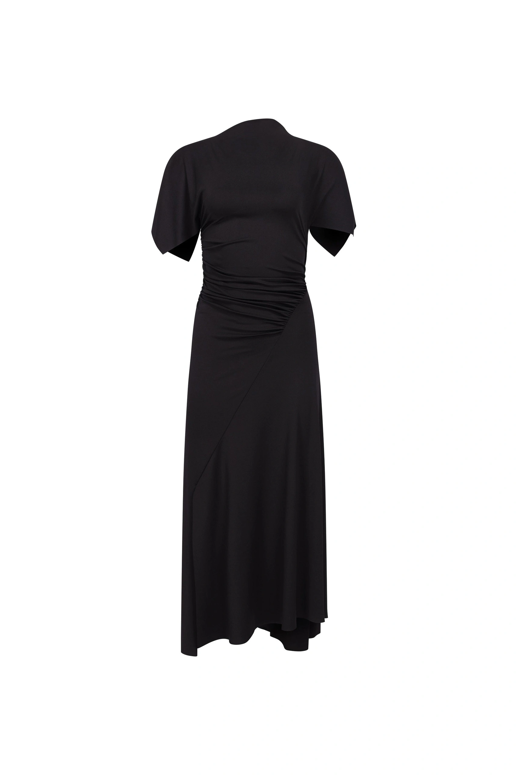 Victoria Beckham Blousey Midi Dress in Black Victoria Beckham Blousey Midi Dress in Black | Midi Dresses | Coveti