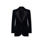 Victoria Beckham Camilla Jacket in Dark Navy | Blazers | Coveti