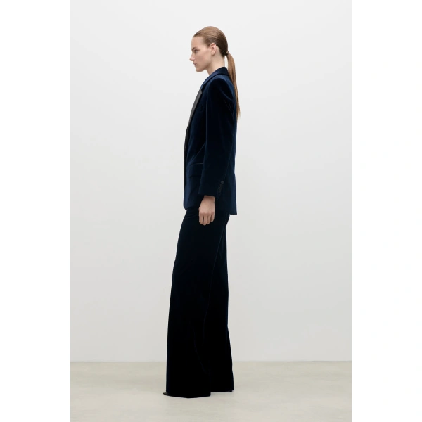Victoria Beckham Camilla Jacket in Dark Navy | Blazers | Coveti, view 3