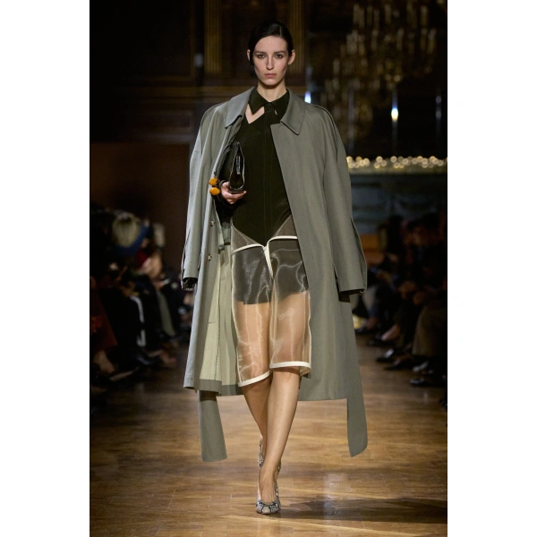 Victoria Beckham Car Coat in Beige | Coats | Coveti, view 3