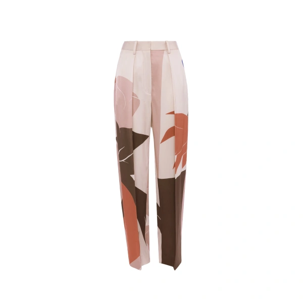Cecilia Trouser in Abstract Earth Print