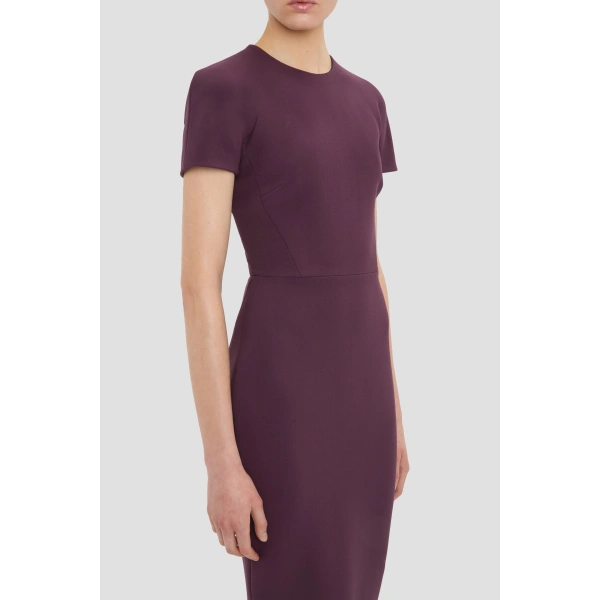 Victoria Beckham Claude Midi Dress in Fig | Midi Dresses | Coveti, view 4