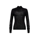 Victoria Beckham Draped Top in Black | Sweaters | Coveti