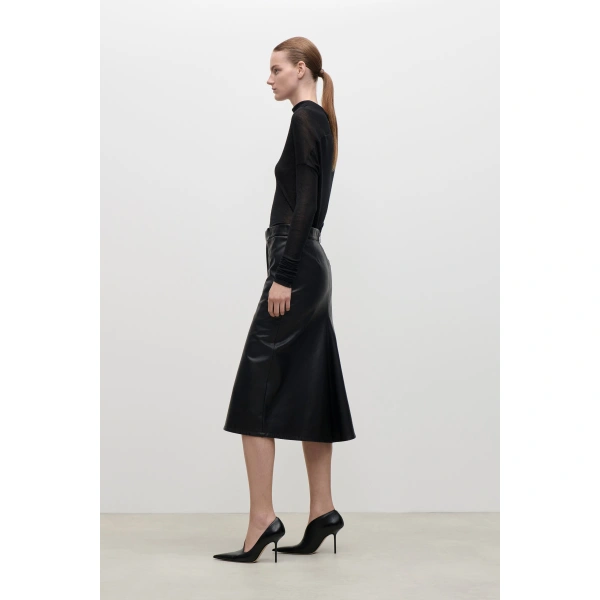 Victoria Beckham Draped Top in Black | Sweaters | Coveti, view 3