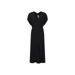 Victoria Beckham Edith Midi Dress in Black | Midi Dresses | Coveti