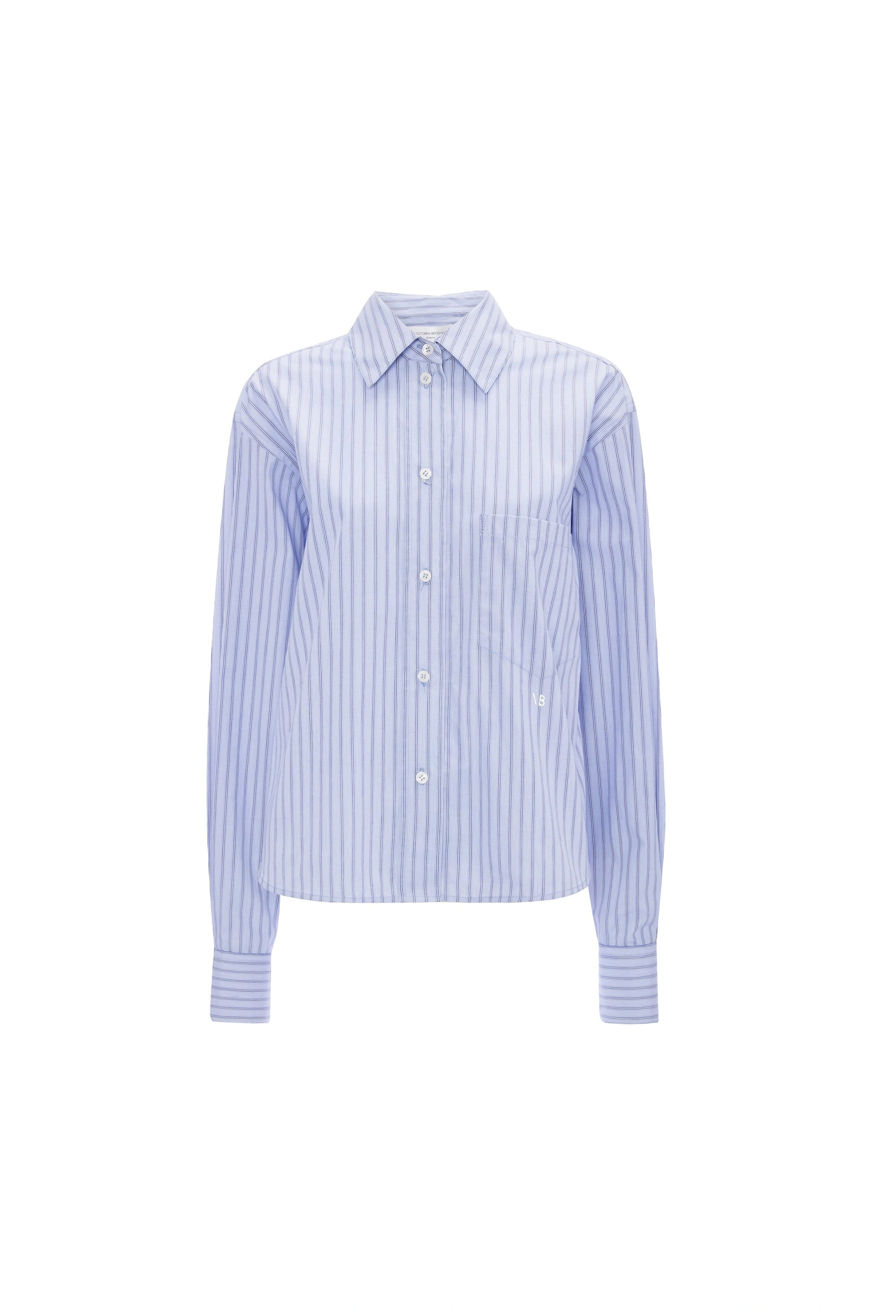 Victoria Beckham Ellys Shirt in Blue Multi Victoria Beckham Ellys Shirt in Blue Multi | Shirts | Coveti