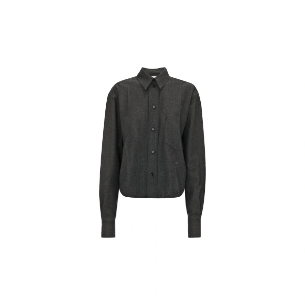 Ellys Shirt in Dark Grey Melange