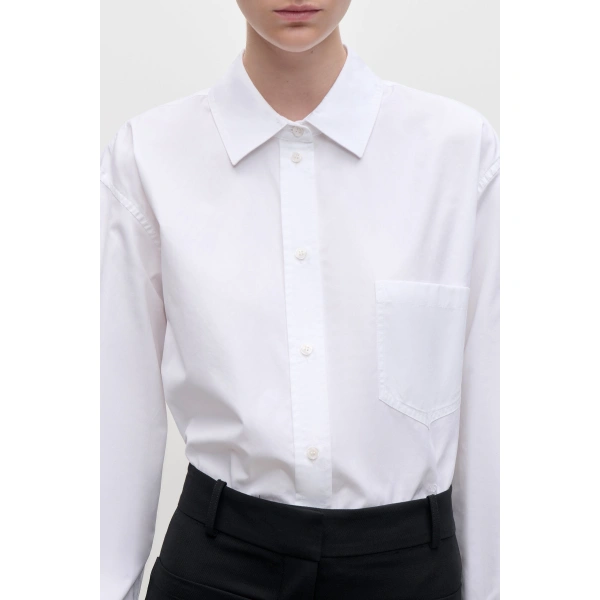 Victoria Beckham Ellys Shirt in White | Shirts | Coveti, view 4