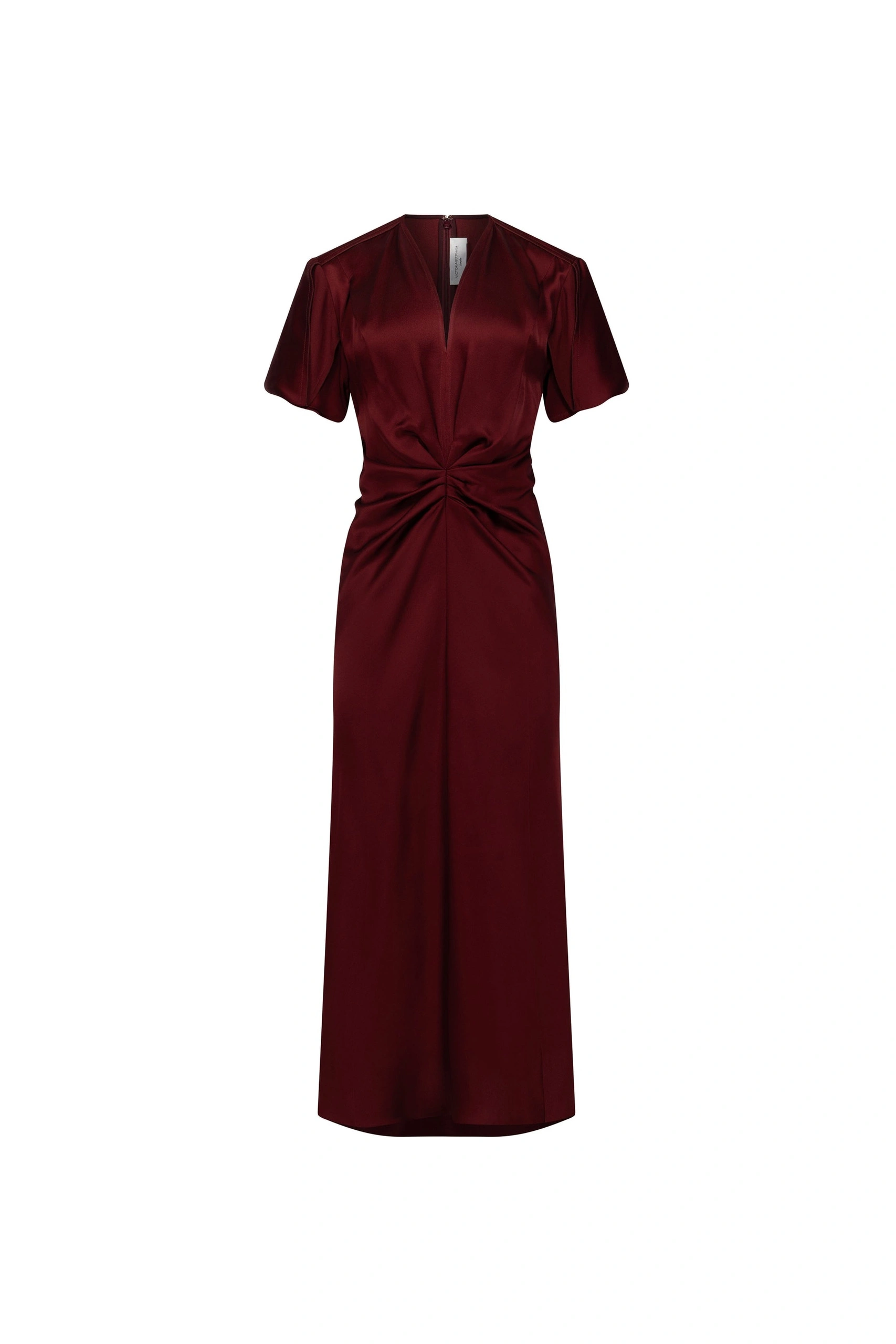 Victoria Beckham Eve Midi Dress in Burgundy Victoria Beckham Eve Midi Dress in Burgundy | Midi Dresses | Coveti