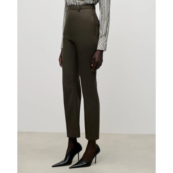 Victoria Beckham Extended Pocket Trouser in Golden Ember | Tailored Pants | Coveti, view 5