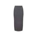 Victoria Beckham Fitted Skirt in Grey Melange | Pencil Skirts | Coveti