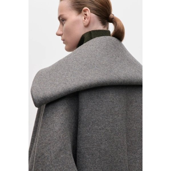 Victoria Beckham Folded Collar Bomber Jacket in Grey | Bomber Jackets | Coveti, view 6