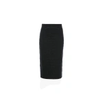 Victoria Beckham Folded Skirt in Ore Melange | Midi Skirts | Coveti