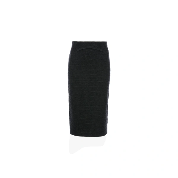 Folded Skirt in Ore Melange