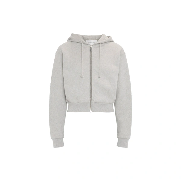 Full Zip Hoodie in Grey Marl