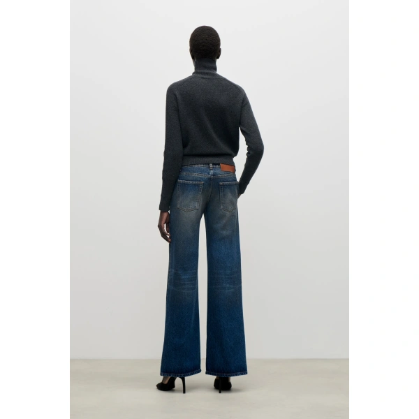 Victoria Beckham Gigi Jean in Dark Vintage Wash | Jeans | Coveti, view 4