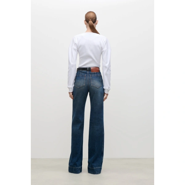 Victoria Beckham Hazel Top in White | Long Sleeve Tops | Coveti, view 4