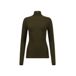 Victoria Beckham High Neck Jumper in Marsh Green | Turtlenecks | Coveti
