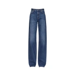 Victoria Beckham High Waist Jean in Mid Blue Wash | Jeans | Coveti