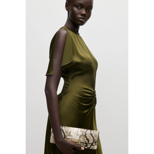 Victoria Beckham Isabella Gown in Marsh Green | Evening Gowns | Coveti, view 5