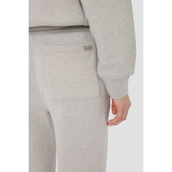 Victoria Beckham Jules Jogger in Grey Marl | Sweatpants | Coveti, view 4
