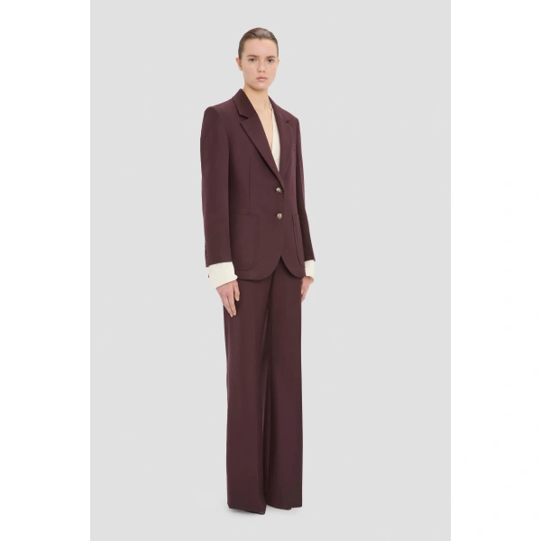 Victoria Beckham Katherine Jacket in Acai | Blazers | Coveti, view 2