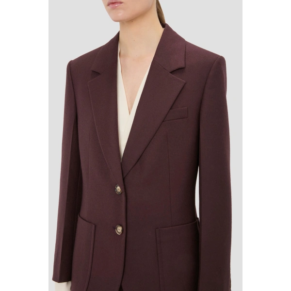 Victoria Beckham Katherine Jacket in Acai | Blazers | Coveti, view 3