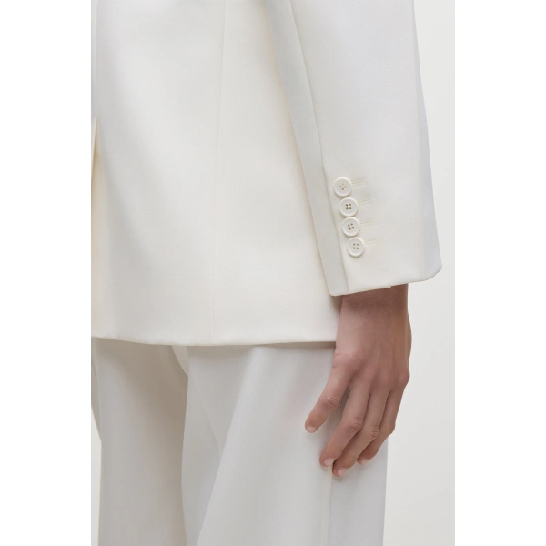 Victoria Beckham Katherine Jacket in Ivory | Blazers | Coveti, view 6