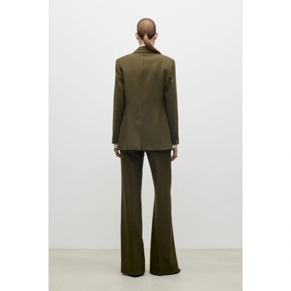 Victoria Beckham Katherine Jacket in Marsh Green | Blazers | Coveti, view 4