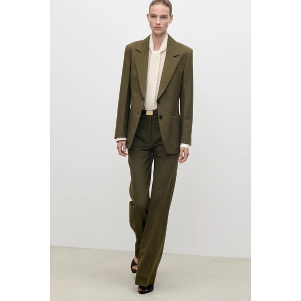 Victoria Beckham Katherine Jacket in Marsh Green | Blazers | Coveti, view 6