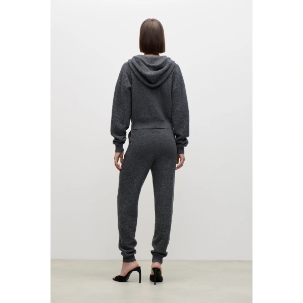 Victoria Beckham Klara Jogger in Dark Grey | Sweatpants | Coveti, view 4
