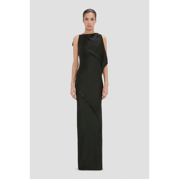 Victoria Beckham Kyra Gown in Black | Evening Gowns | Coveti, view 2