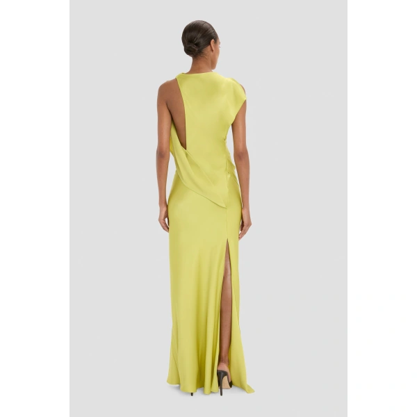 Victoria Beckham Kyra Gown in Yellow | Evening Gowns | Coveti, view 6
