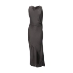 Victoria Beckham Kyra Midi Dress in Grey | Midi Dresses | Coveti