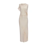 Victoria Beckham Kyra Midi Dress in Ivory | Midi Dresses | Coveti