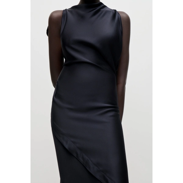 Victoria Beckham Kyra Midi Dress in Midnight | Midi Dresses | Coveti, view 5