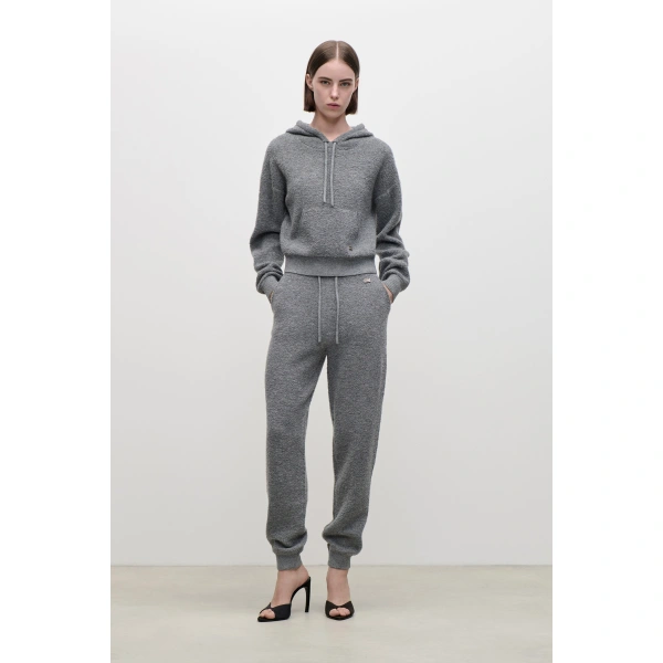 Victoria Beckham Lana Hoodie in Mid Grey | Hoodies | Coveti, view 2