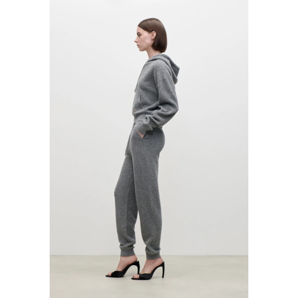 Victoria Beckham Lana Hoodie in Mid Grey | Hoodies | Coveti, view 3
