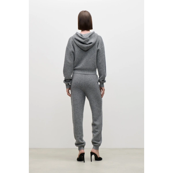 Victoria Beckham Lana Hoodie in Mid Grey | Hoodies | Coveti, view 4
