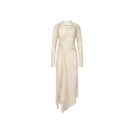 Victoria Beckham Lea Midi Dress in Ivory | Midi Dresses | Coveti