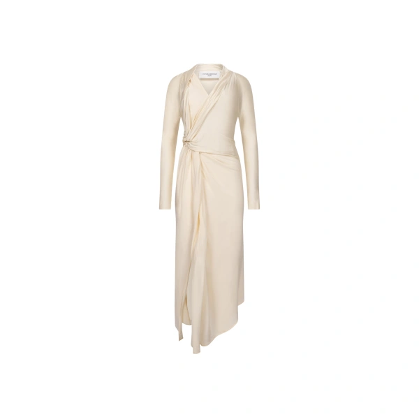Lea Midi Dress in Ivory