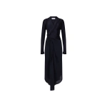 Victoria Beckham Lea Midi Dress in Navy | Midi Dresses | Coveti