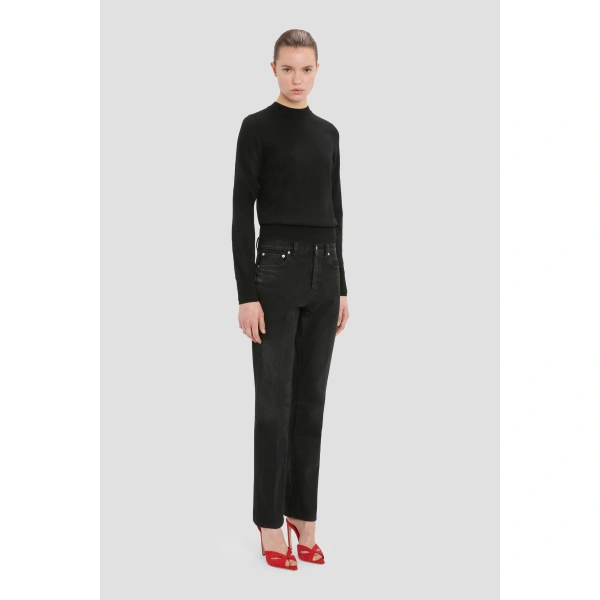 Victoria Beckham Low Waist Jean in Washed Black | Jeans | Coveti, view 3