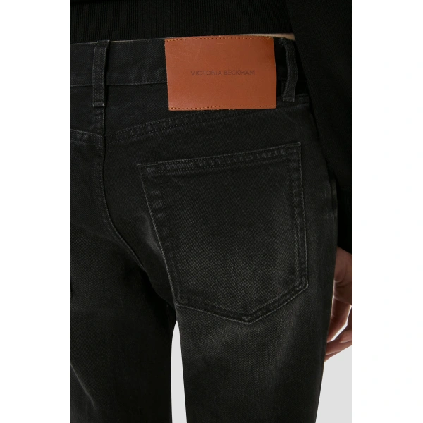 Victoria Beckham Low Waist Jean in Washed Black | Jeans | Coveti, view 4