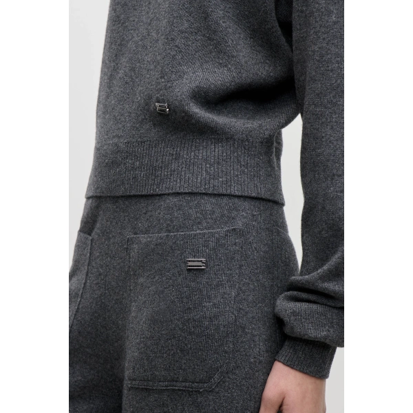Victoria Beckham Luna Jumper in Dark Grey | Sweaters | Coveti, view 4