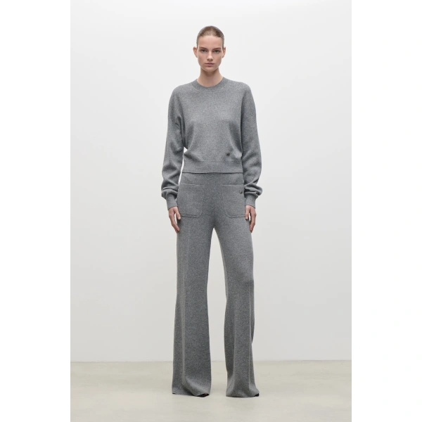 Victoria Beckham Luna Jumper in Mid Grey | Sweaters | Coveti, view 2