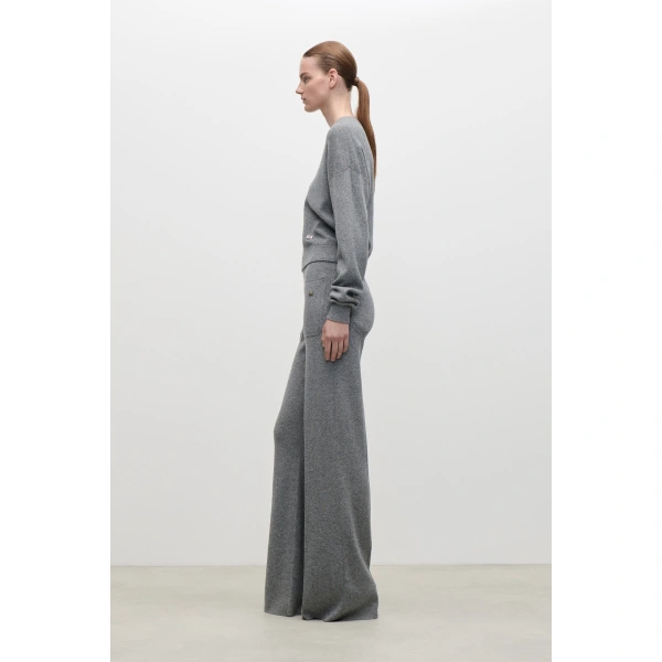 Victoria Beckham Luna Jumper in Mid Grey | Sweaters | Coveti, view 3