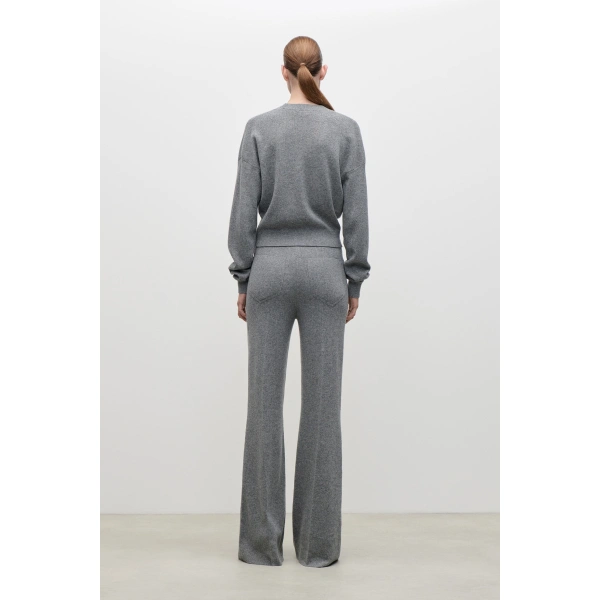 Victoria Beckham Luna Jumper in Mid Grey | Sweaters | Coveti, view 5