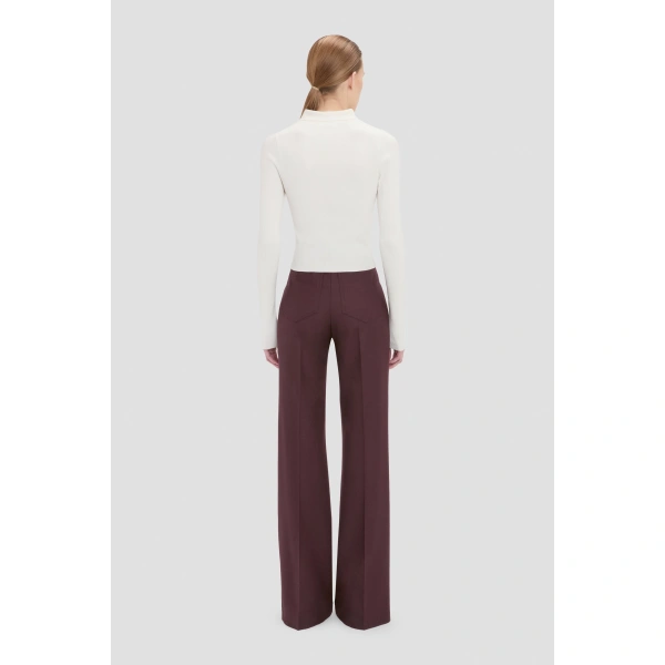 Victoria Beckham Mila Top in White | Sweaters | Coveti, view 6